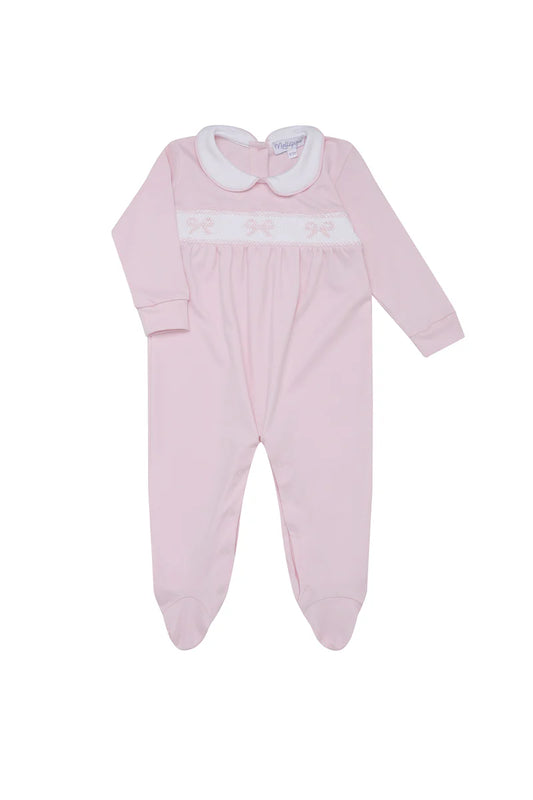 Nellapima Bow Smocked Footie