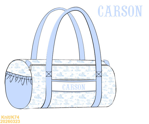 PREORDER eta January- Snips and Snails Duffel with Name