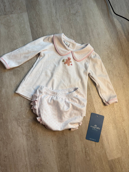Magnolia Baby Frosted Wonderland Collared Diaper Cover Set