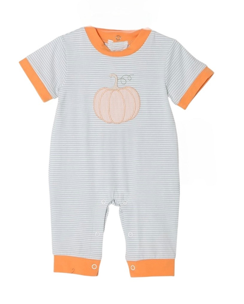 Three Sisters Pumpkin Applique Romper