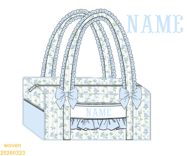 PREORDER eta January: Bows and Roses Duffel with Name