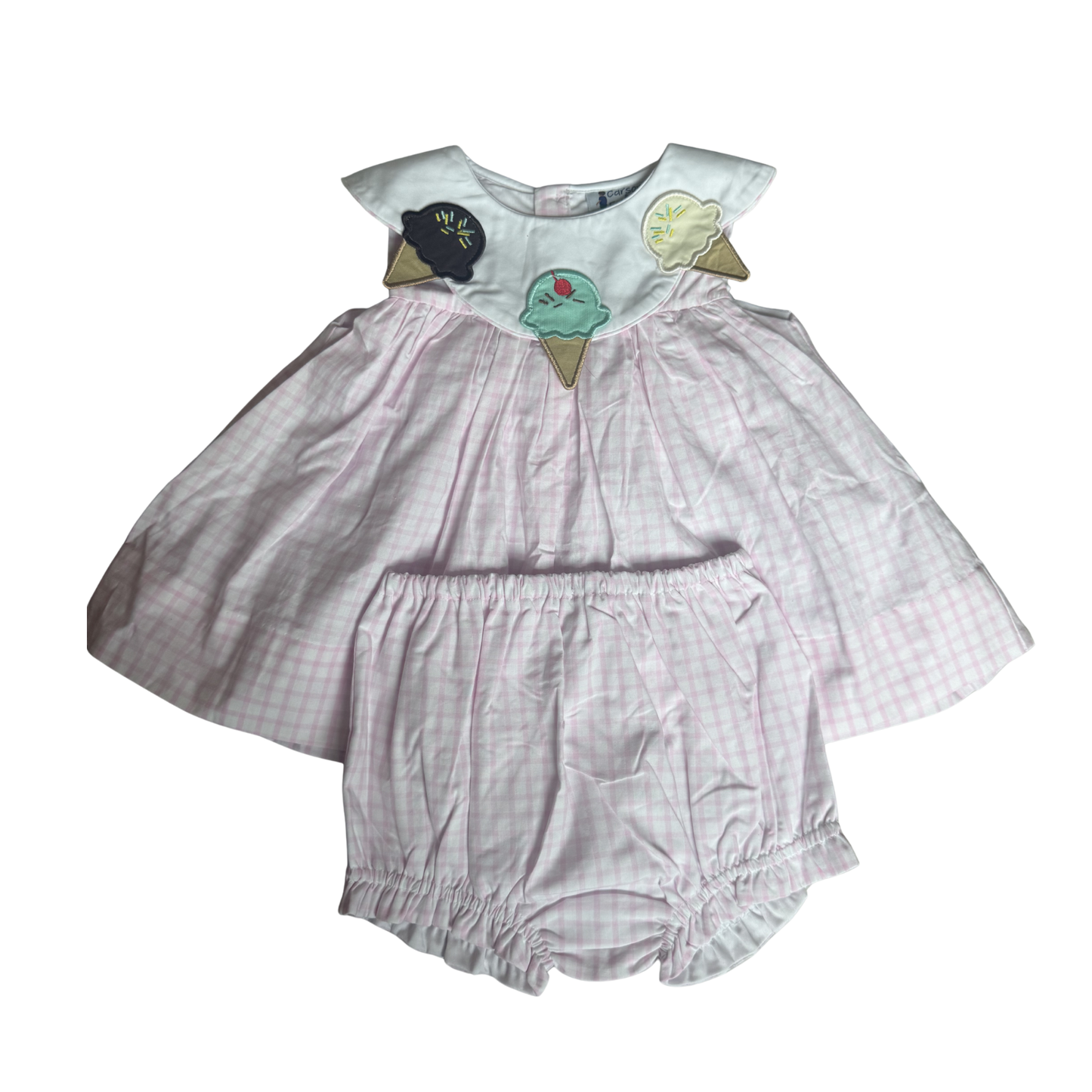 Carson and Friends
Ice Creams Windowpane Diaper Set