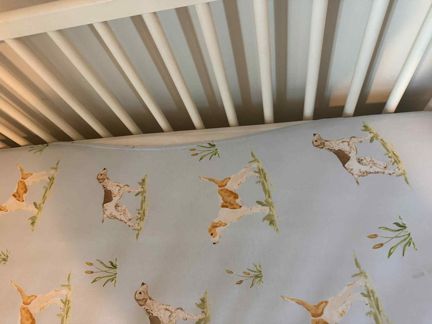 Read Description- Hunting Dogs Bamboo Viscose Crib Sheet
