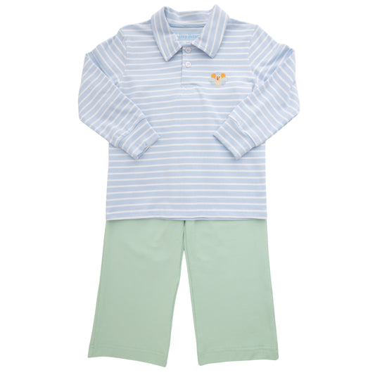 Itsy Bitsy Turkey Polo Pant Set