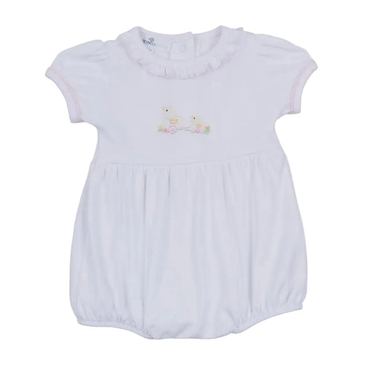 Magnolia Baby Vintage Duckie Pulltoy Bubble- Pink