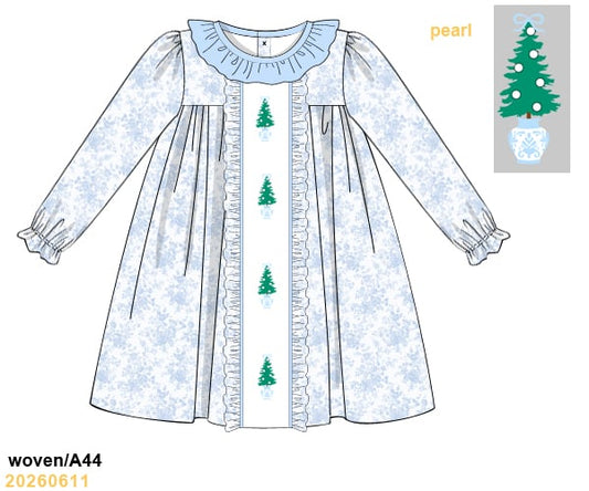PREORDER ETA OCTOBER- Carson and Friends Pearl and Toile Trees Dress