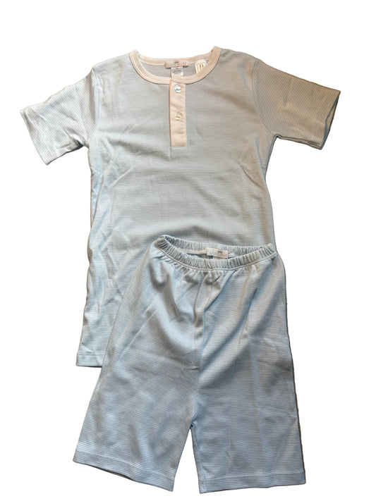 Baby Bliss Blue Stripe Pima Pajamas