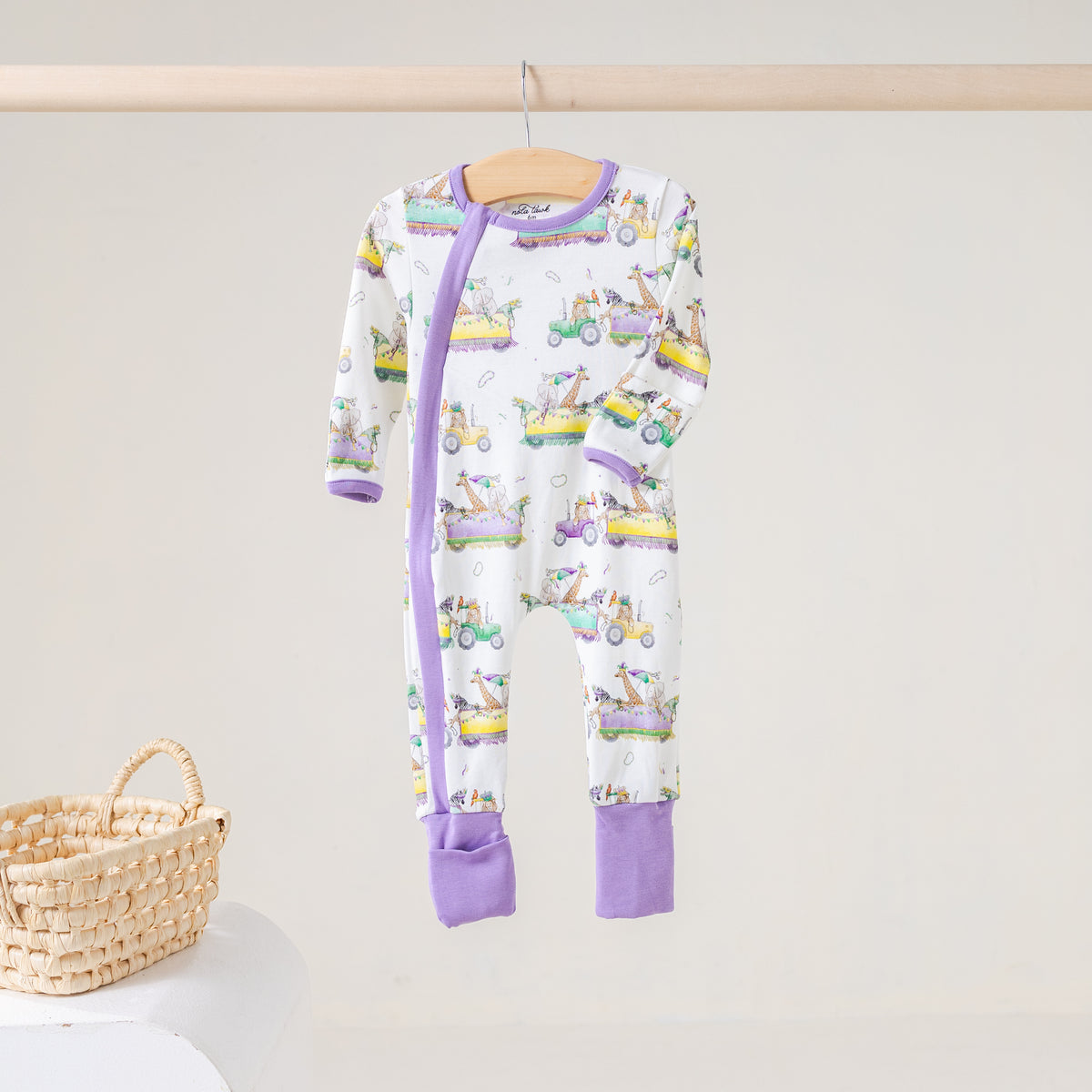 Nola Tawk Kickoff in Louisiana Organic Cotton Zip Up Pajamas