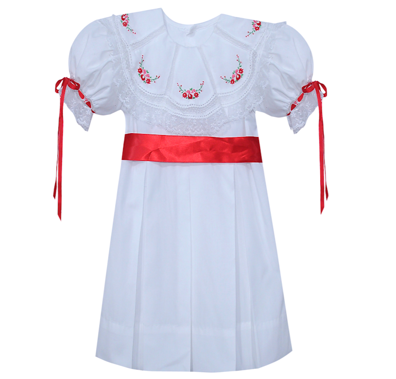 Phoenix and Ren Emma Kate Dress- Red and Pink