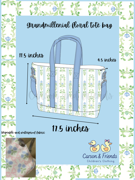 PREORDER ETA JULY Carson and Friends Tote Bag- Grandmillenal Floral