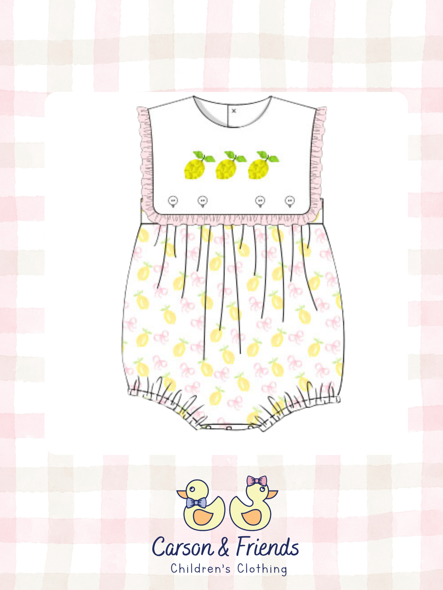 Pre-Sale ETA April- French Knot Lemons Bubble