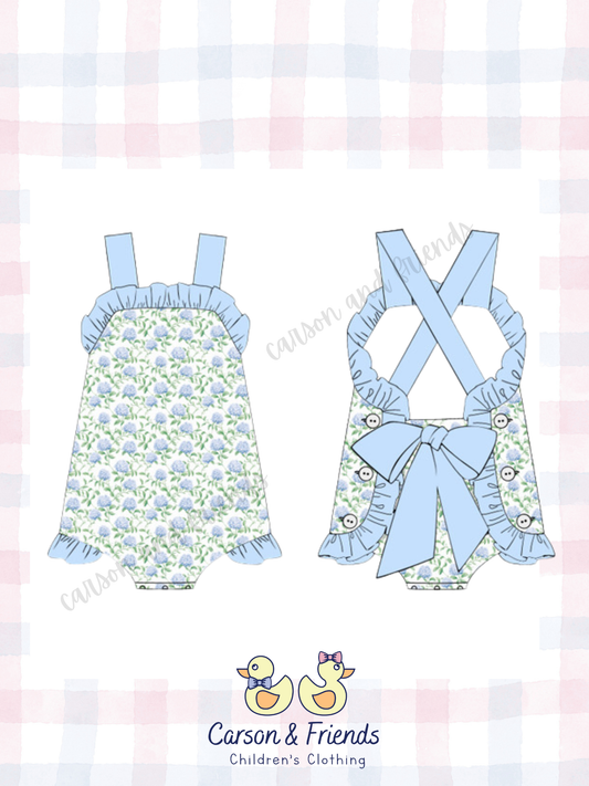 Presale ETA April- Hydrangeas Sunsuit