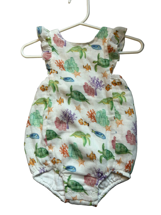 Nola Tawk Muslin Sunsuit- Fish