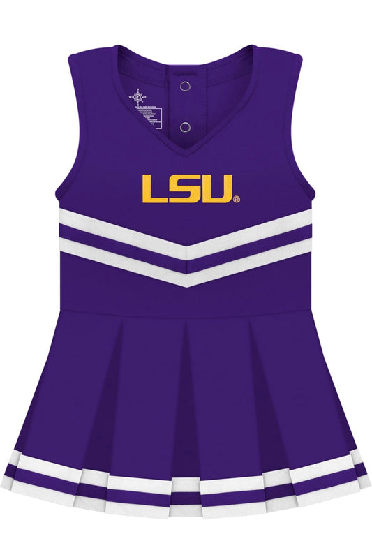 Creative Knitwear LSU Cheer Bodysuit Dress