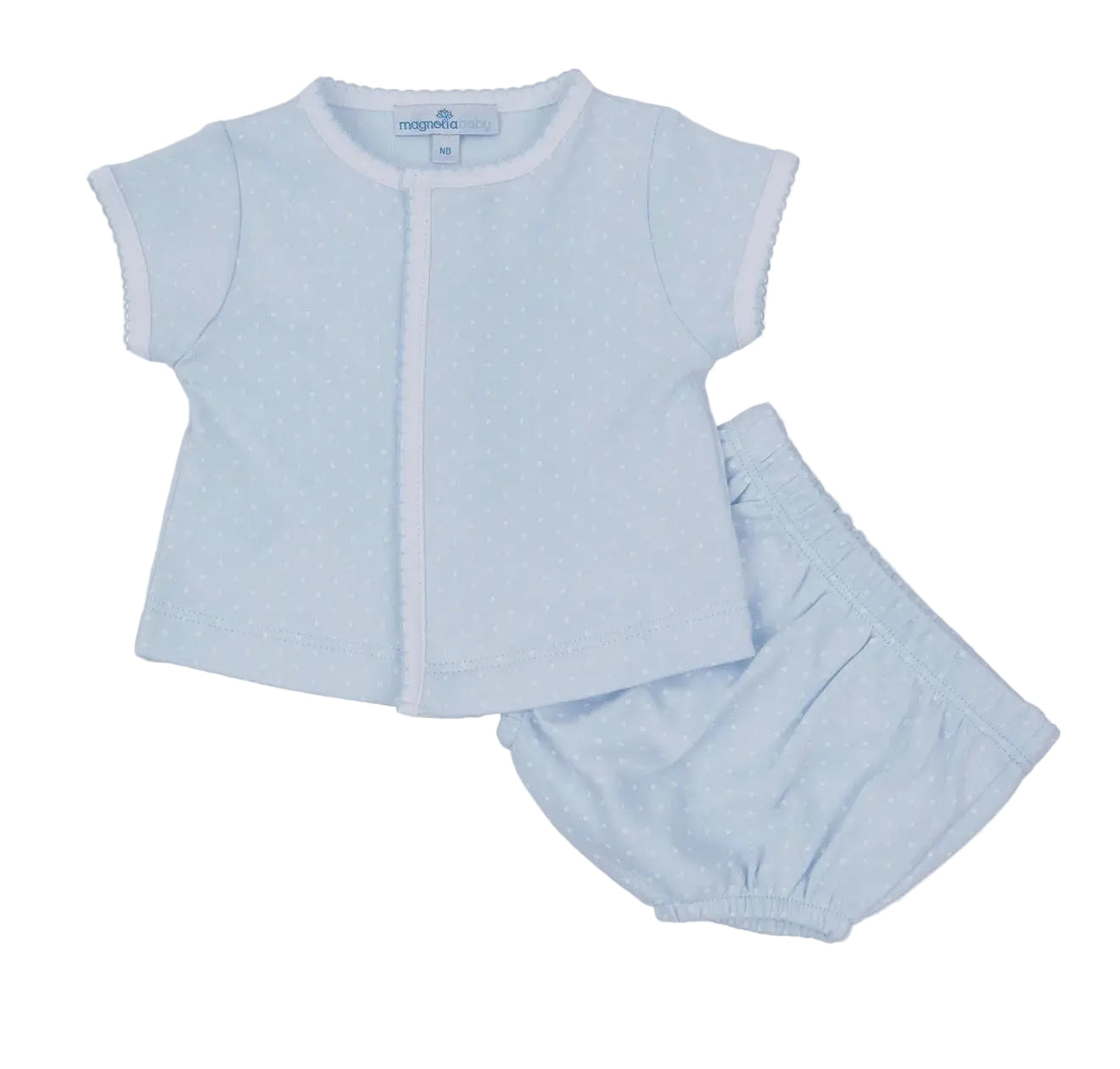 Magnolia Baby Simply Sweet Diaper Set- Light Blue