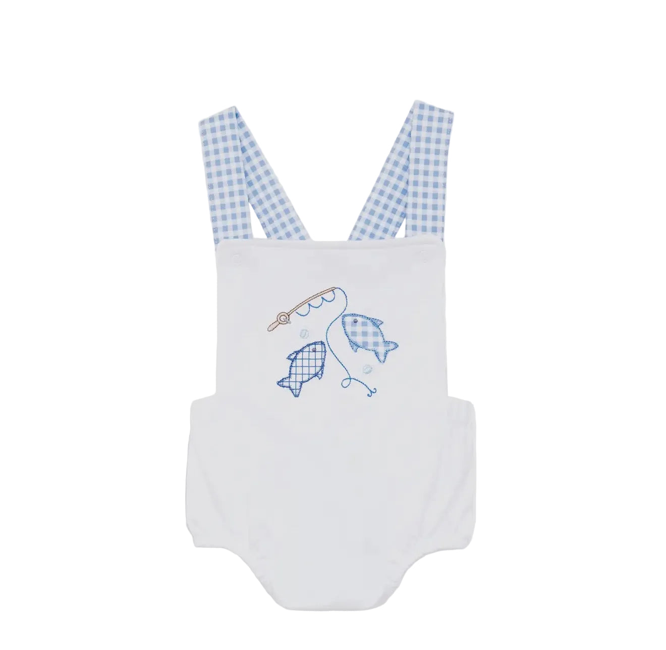 Magnolia Baby Gone Fishing Applique Criss-Cross Bubble