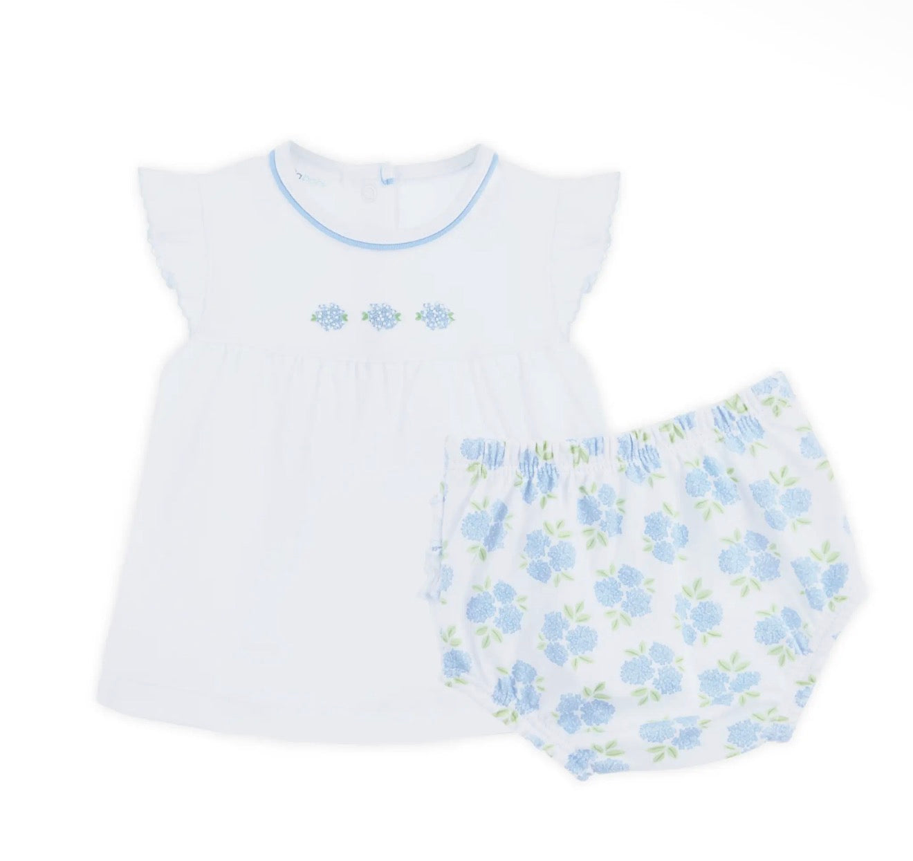 Magnolia Baby Dreamy Hydrangeas Ruffle Diaper Cover Set