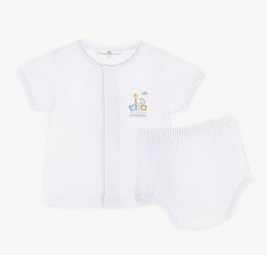 Magnolia Baby Noah’s Ark Diaper Cover Set- Blue