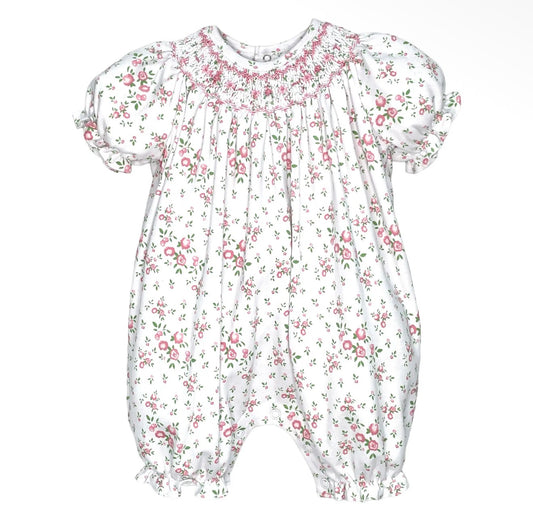 Petit Ami Floral Knit Bubble Romper