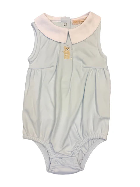 Baby Club Chic Embroidered Bubble- Golfer Bear