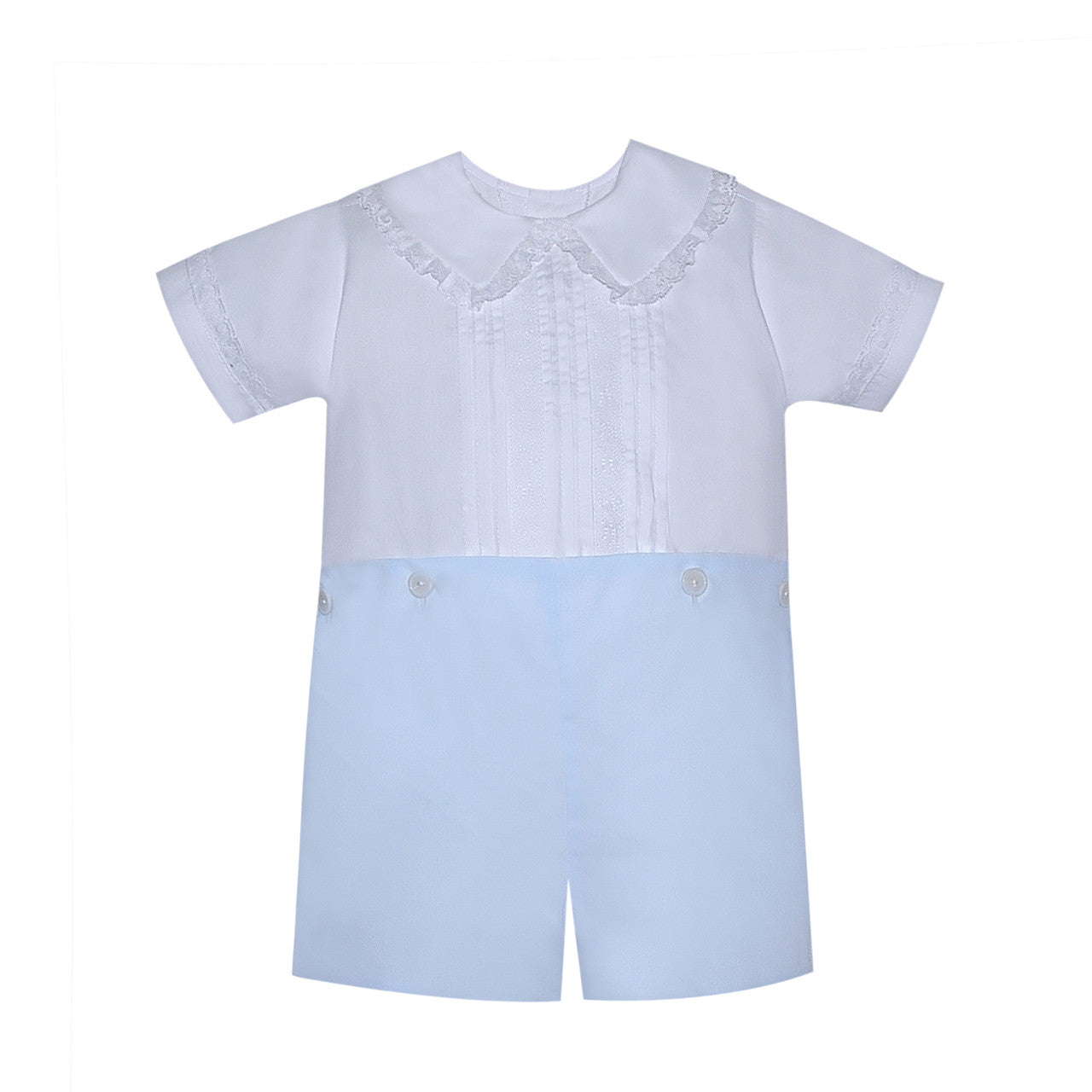 Phoenix and Ren Jack Button on Suit- White and Blue