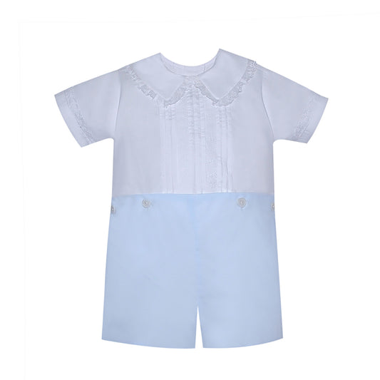 Phoenix and Ren Jack Button on Suit- White and Blue