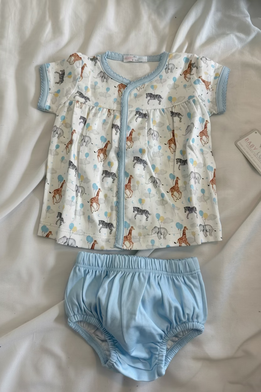 Baby Loren Balloon Ride Diaper Cover Set