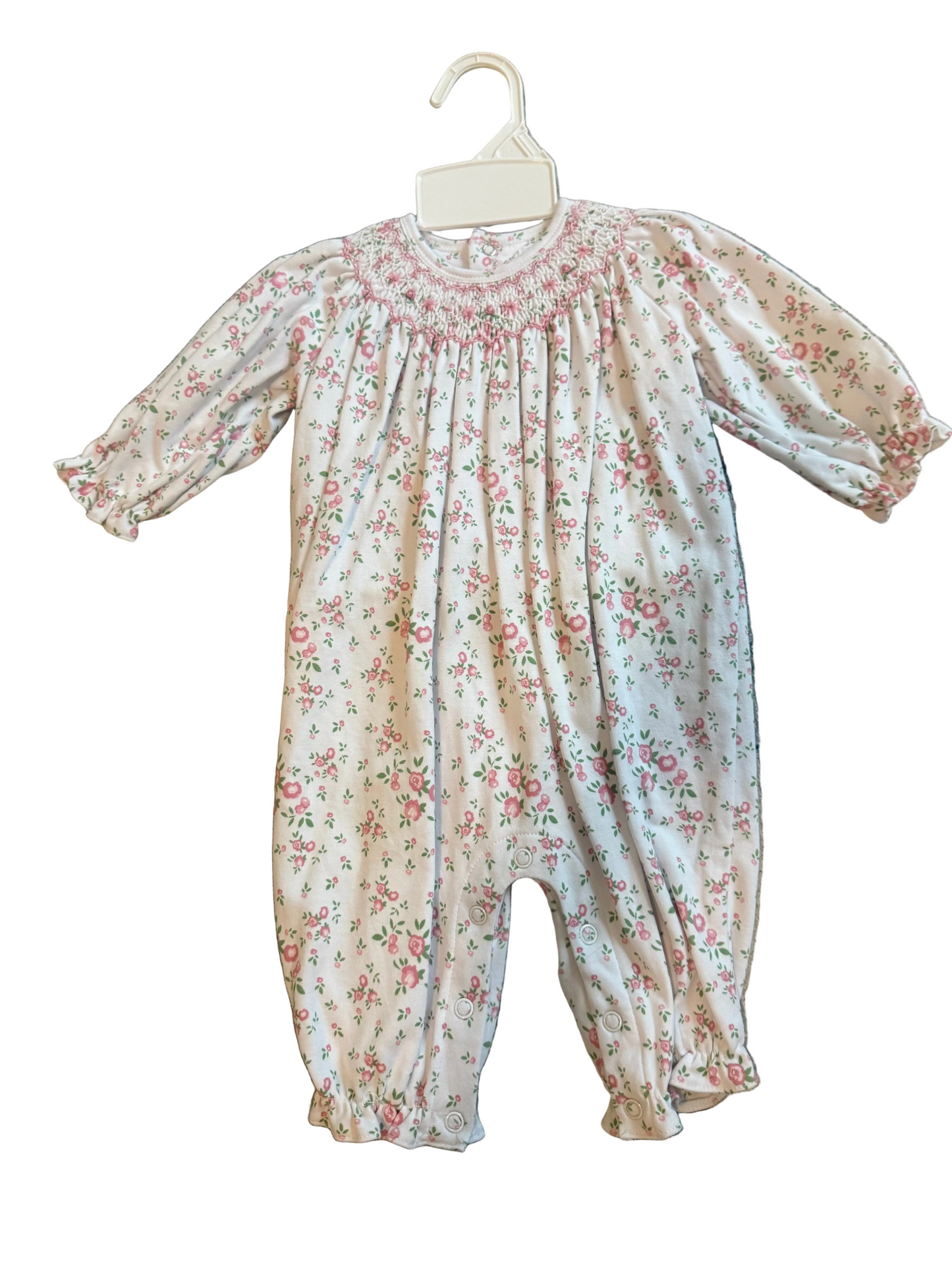Petit Ami Floral Knit Long Romper