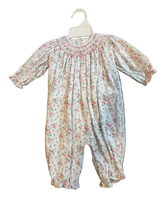 Petit Ami Floral Knit Long Romper