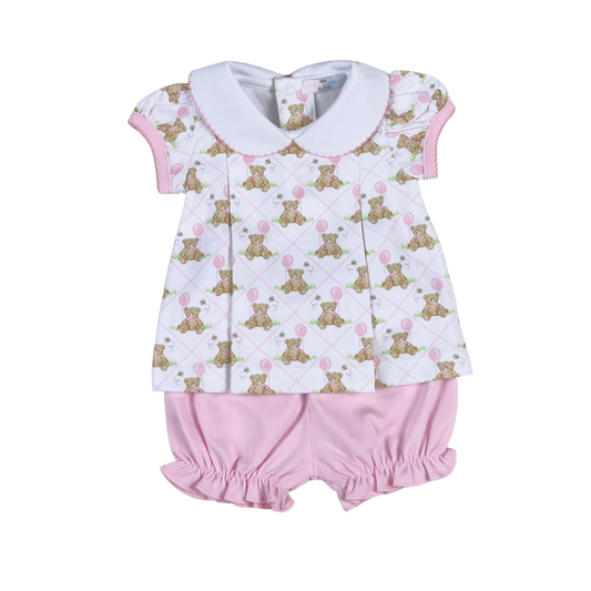 Baby Loren Teddy Bear Bloomer Set