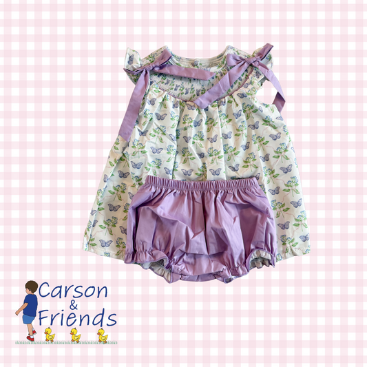 Carson and Friends Butterflies and Bows Bloomer Set
