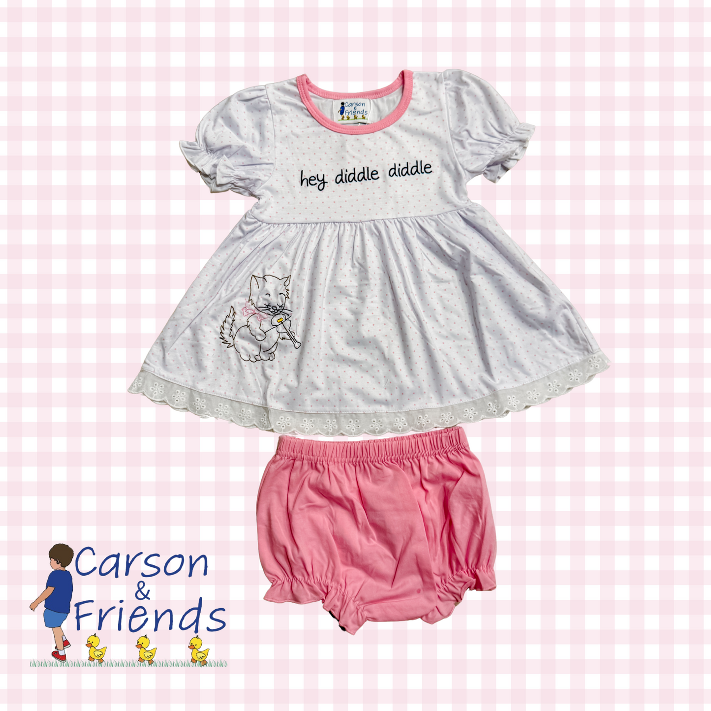Carson and Friends “Hey Diddle Diddle” Bloomer Set