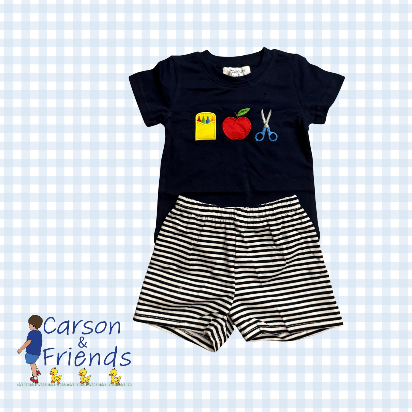 Carson and Friends Back to School Short Set