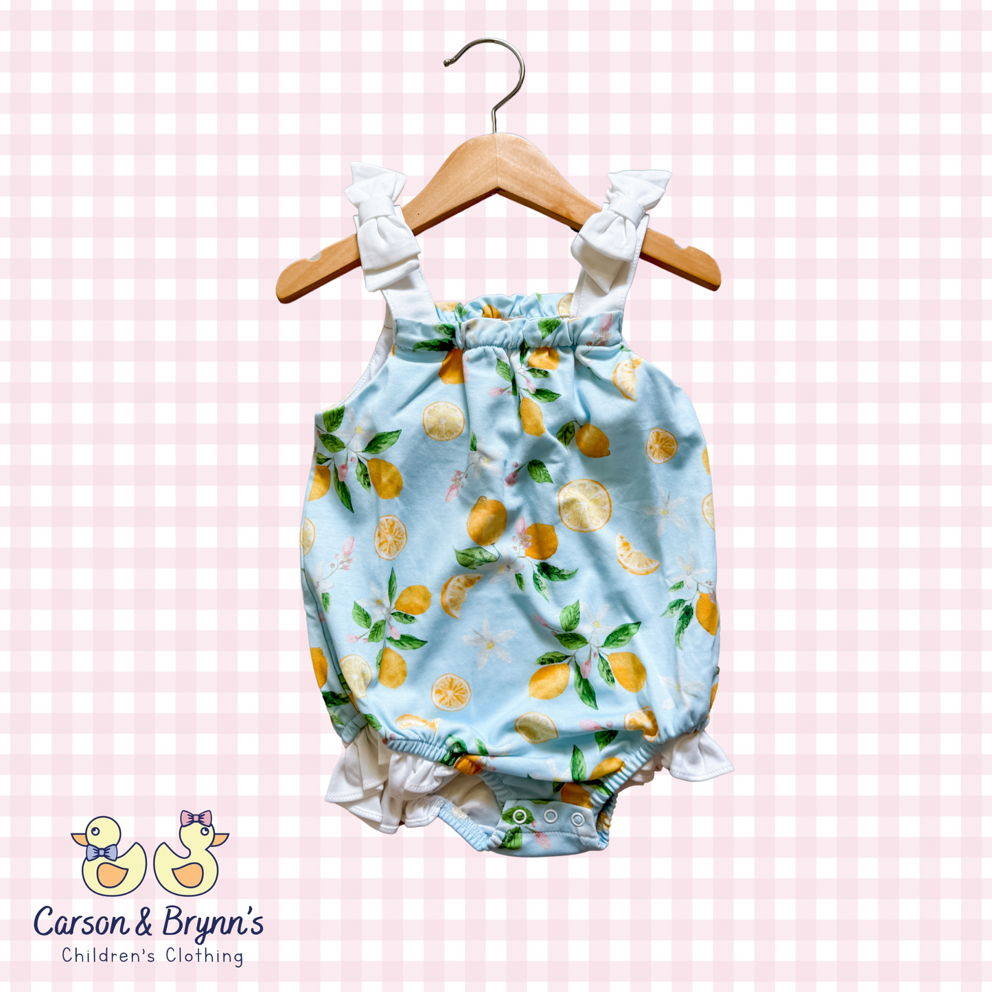 Baby Club Chic Lemonade Bubble with Bows