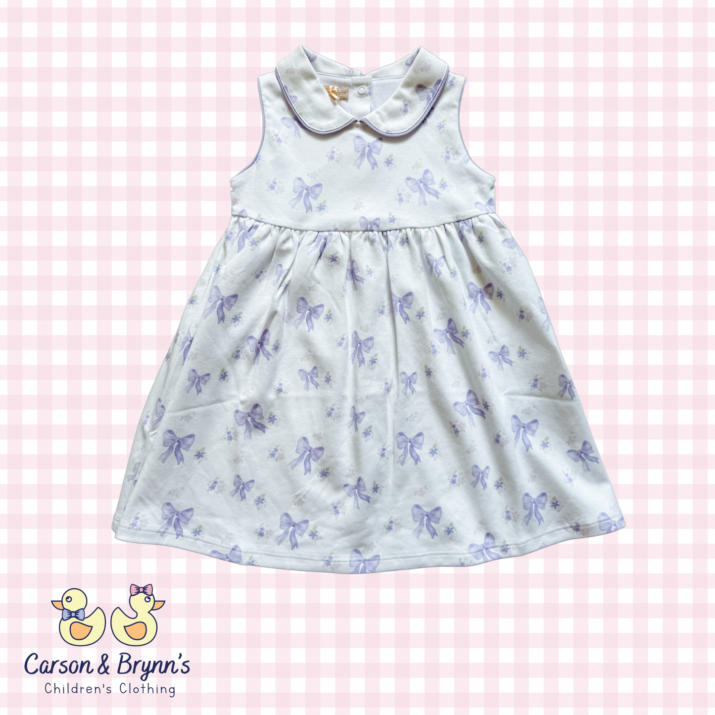 Baby Club Chic Lavender Bows Dress