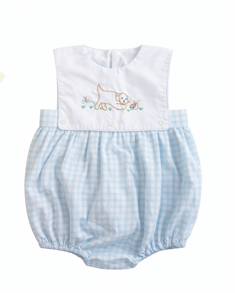 Carson and Friends Snips and Snails Hand Embroidered Bubble