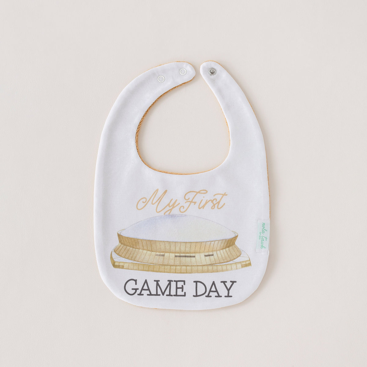 Nola Tawk My First Game Day Saints Bib