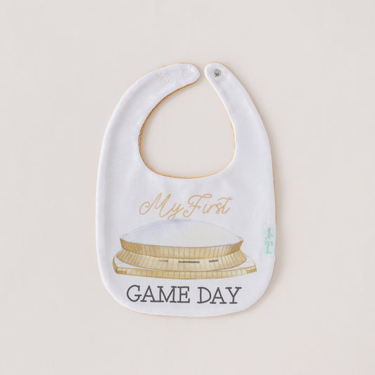 Nola Tawk My First Game Day Saints Bib