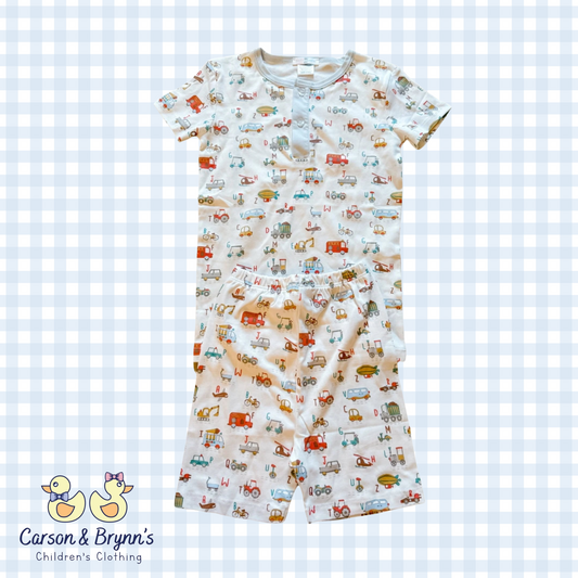 Baby Loren Alphabet Vehicles Pajama Set