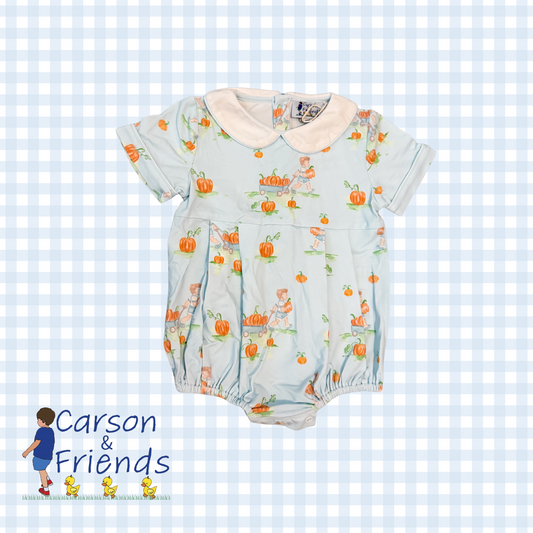 Carson and Friends Pumpkin Patch Bubble- Blue