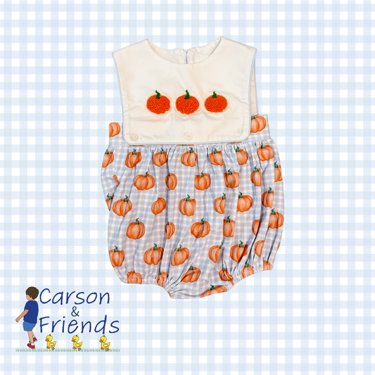 Carson and Friends French Knot Pumpkins Bubble