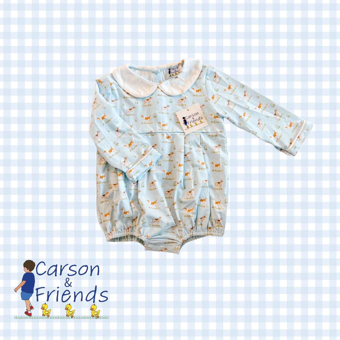 Carson and Friends Hunting Dogs Knit Bubble