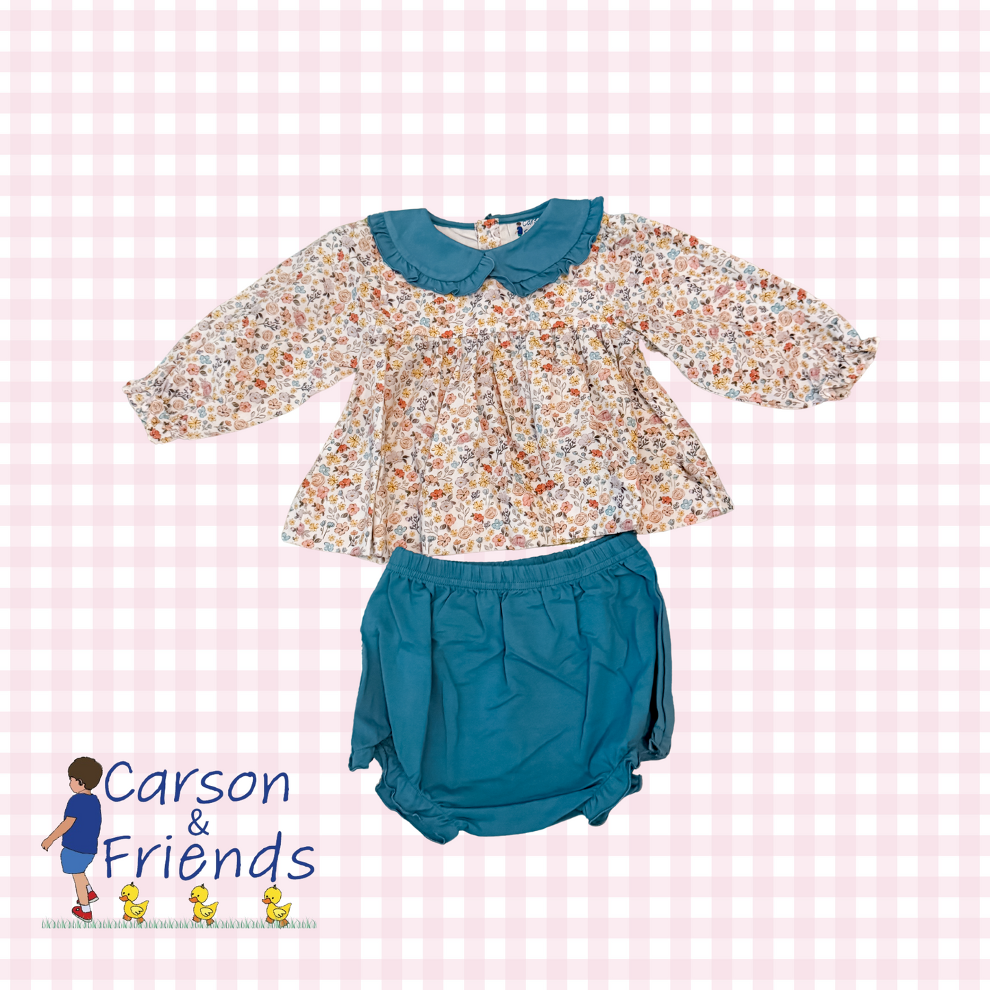 Carson and Friends Fall Floral Bloomer Set