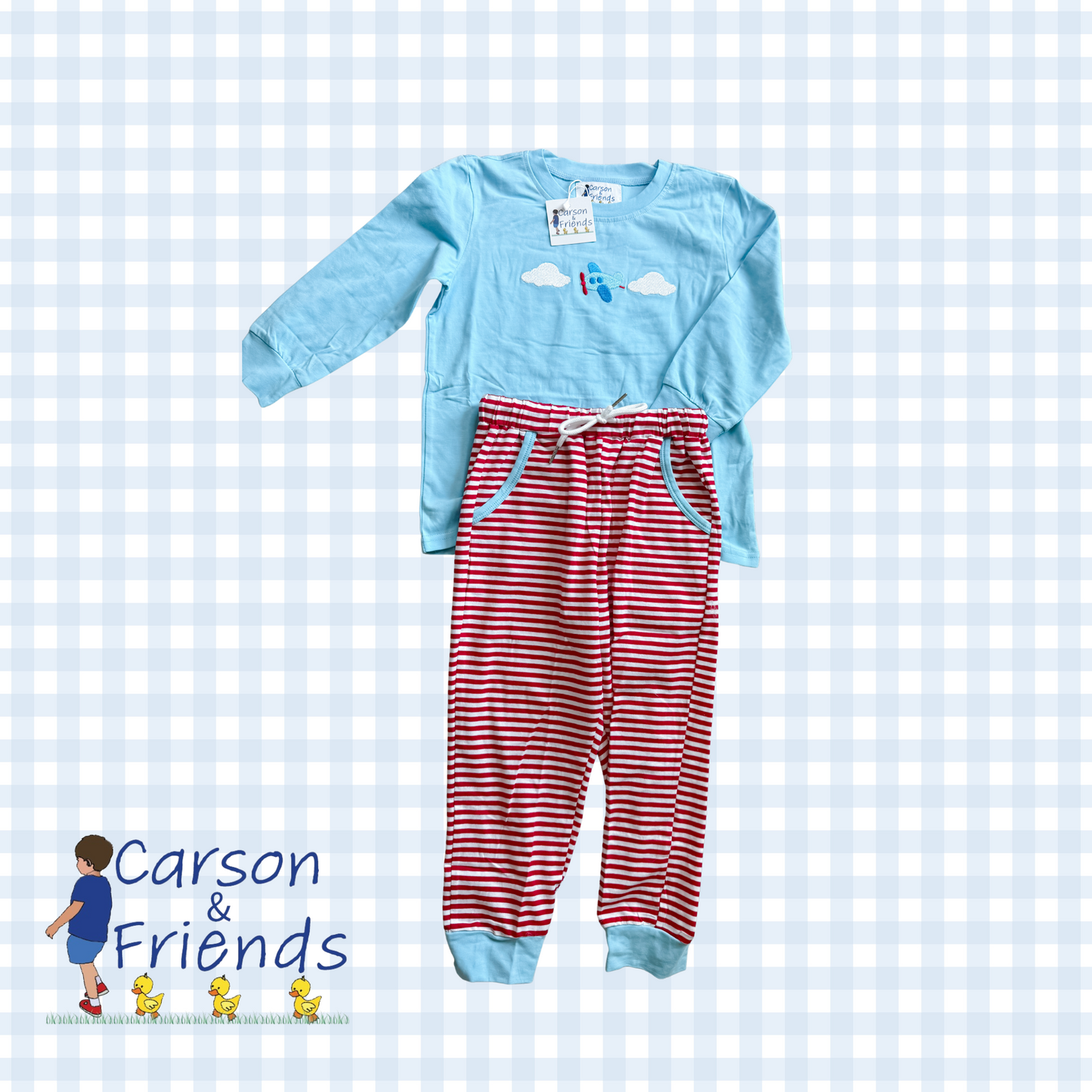 Carson and Friends Airplane Jogger Set