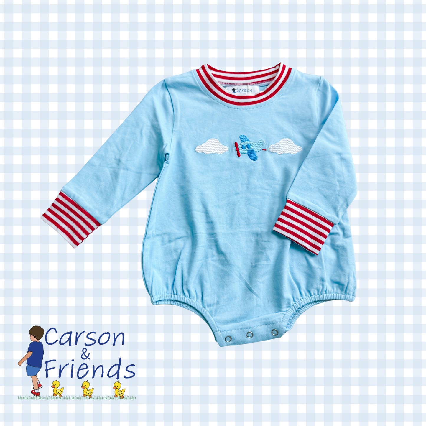 Carson and Friends Airplane Long Sleeve Bubble