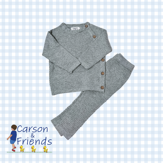 Carson and Friends Gray Sweater Set