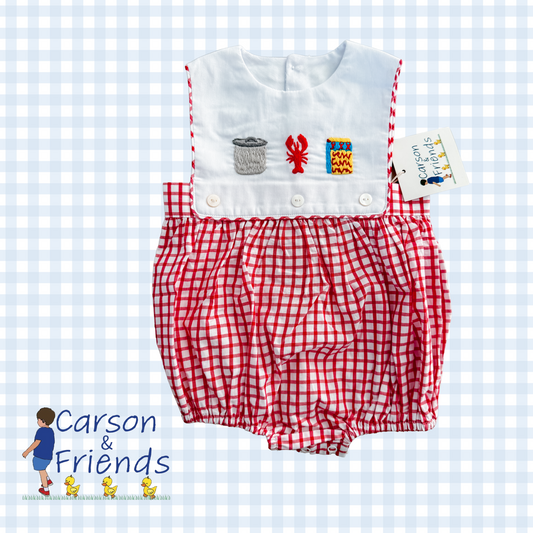Carson and Friends Hand Embroidered Crawfish Boil Bubble
