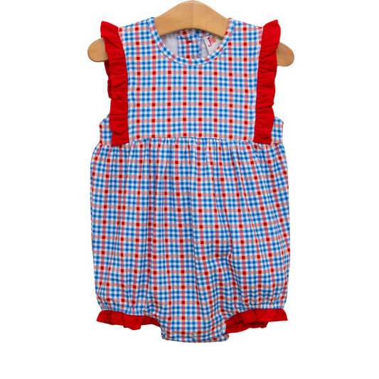 Patriotic Plaid Evie Bubble