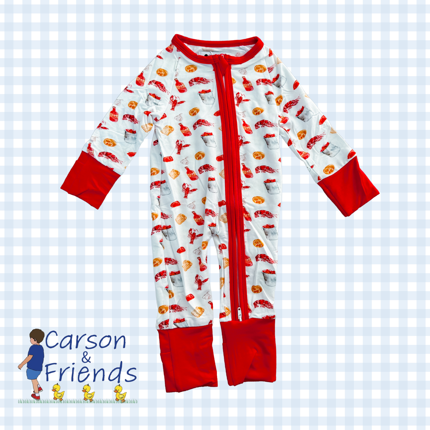 Carson and Friends Crawfish Boil Bamboo Viscose Zippy