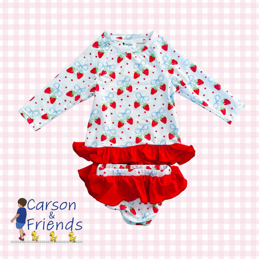 Carson and Friends Berries and Bows Swim Set